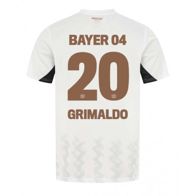 Dres Bayer Leverkusen Alejandro Grimaldo #20 Gostujuci 2024-25 Kratak Rukav Dres Bayer Leverkusen Alejandro Grimaldo #20 Gostujuci 2024-25 Kratak Rukav